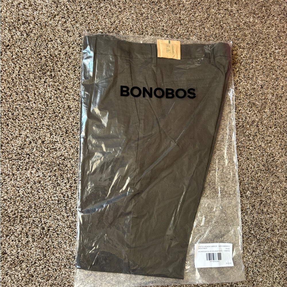 Bonobos Green Casual Bottoms with Smooth Finish